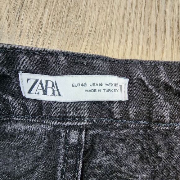 Zara The 90's Bermuda High Rise Shorts Size 10 - Picture 7 of 7